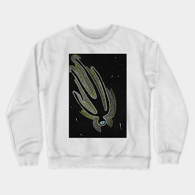 Space Ninja Crewneck Sweatshirt by melikeozmen